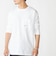 【WEB限定】SHIPS: マイクロ SHIPSロゴ ポケット ロングスリーブ Tシャツ (ロンT)