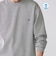 【WEB限定】SHIPS:〈抗菌・防臭〉ワンポイント ロゴ バーズアイ クルーネック 長袖 Tシャツ