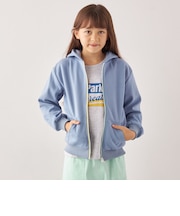 SHIPS any:〈洗濯機可能〉ワンポイント 刺繍 ポンチ ジップ パーカー <KIDS>◇