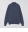 ALANPAINE 12ゲージ ウール/コットン クォータージップ モックネック ニット