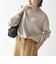 【WEB限定】〈手洗い可能〉ヤク ケーブル クルーネック ニット プルオーバー 2