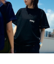 【WEB限定】SHIPS: SHIPSロゴ プリント ポケット Tシャツ