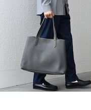 スプリット レザー トートバッグ (クラッチバッグ付き) 26AW◇