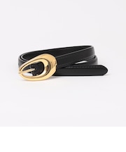 quaranciel: メタル バックル 8hole レザー ベルト