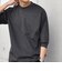 デザイン リブ ハイゲージ ポンチ クルーネック Tシャツ (ロンT)◆