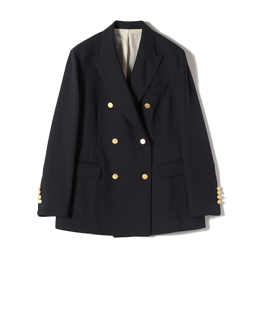 SHIPS Primary Navy Label:ダブル ブレスト ブレザー