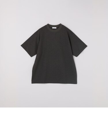 SHIPS any: デザイン リブ ハイゲージ ポンチ クルーネック Tシャツ◇