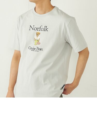 SHIPS Colors: TeddyBear(R) プリント & ステッチ Tシャツ◇