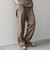 SHIPS any:〈洗濯機可能〉リネンライク セミワイド パンツ(セットアップ対応) 25SS◇