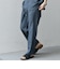 SHIPS any:〈洗濯機可能〉リネンライク セミワイド パンツ(セットアップ対応) 25SS◇