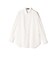 SHIPS Primary Navy Label:コットン タイプライター ビッグ シャツ