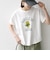 【WEB限定/SHIPS any別注】THE KNiTS:〈洗濯機可能〉ラウンドヘム プリント ショート TEE