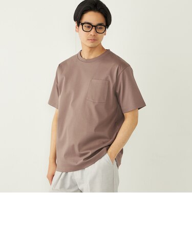 SHIPS Colors:〈接触冷感〉シルケット コットン クルーネック TEE◇