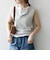 SHIPS any:〈洗濯機可能〉ワッフル ヘンリーネック 2WAY ノースリーブ TEE