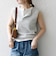 SHIPS any:〈洗濯機可能〉ワッフル ヘンリーネック 2WAY ノースリーブ TEE