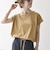 〈接触冷感/汗染み防止加工/洗濯機可能〉ドロスト フレンチスリーブ TEE
