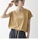 〈接触冷感/汗染み防止加工/洗濯機可能〉ドロスト フレンチスリーブ TEE