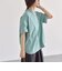 quaranciel:〈接触冷感/汗染み防止加工/洗濯機可能〉ラウンドヘム クルー ビッグ TEE