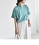 quaranciel:〈接触冷感/汗染み防止/洗濯機可能〉スリット ルーズ チュニック TEE