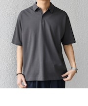 【WEB限定】SHIPS any:〈接触冷感〉COOL TOUCH スムース リラックス ポロシャツ◇