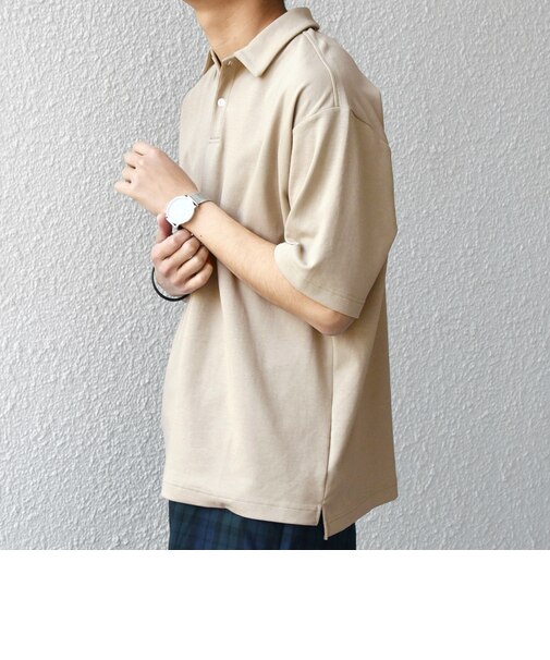 【WEB限定】SHIPS any:〈接触冷感〉COOL TOUCH スムース リラックス ポロシャツ◇