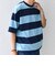 SHIPS any: ワイド カラー ボーダー スピンドル Tシャツ◇