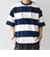SHIPS any: ワイド カラー ボーダー スピンドル Tシャツ◇