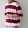 SHIPS any: ワイド カラー ボーダー スピンドル Tシャツ◇