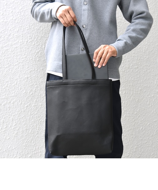 SHIPS any: スプリット レザー スマート トートバッグ◇