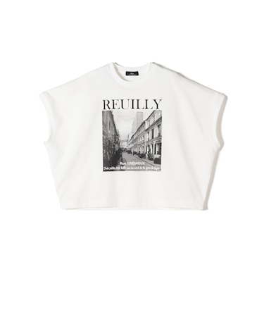 SHIPS Primary Navy Label:PHOTO プリント ジャージー プルオーバー