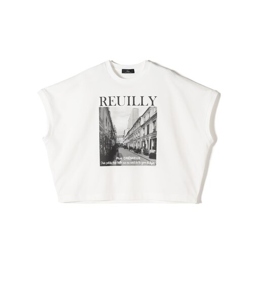 SHIPS Primary Navy Label:PHOTO プリント ジャージー プルオーバー