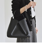quaranciel: 2way コンビ ワンハンドル ショルダー バッグ