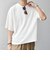 SHIPS any: ワッフル リラックス クルーネック Tシャツ◇