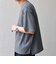SHIPS any: ワッフル リラックス クルーネック Tシャツ◇