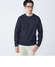 SHIPS:〈洗濯機可能〉 コットン カシミヤ ソリッド クルーネック ニット