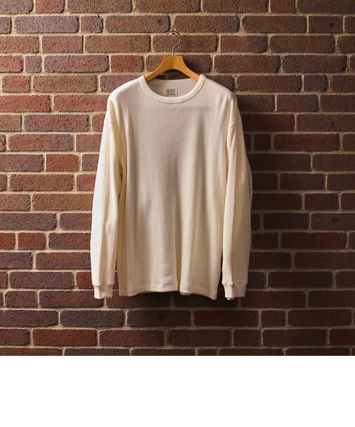 SHIPS: AUTHENTIC ベーシック ワッフル ロングスリーブ Tシャツ