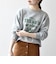 【SHIPS any別注】THE KNiTS:〈洗濯機可能〉ロゴ プリント スウェット