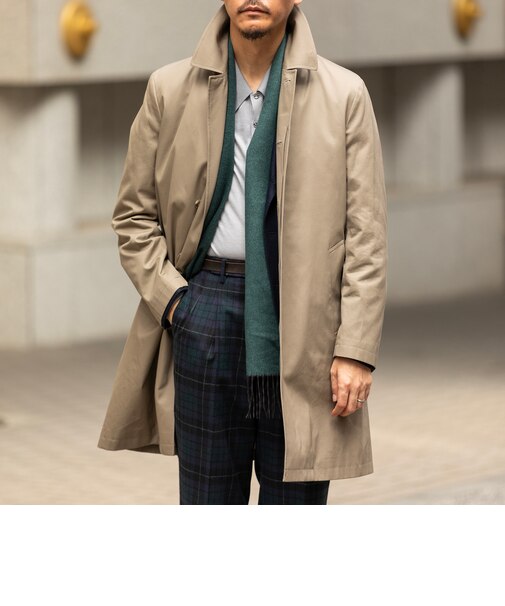 SHIPS: VENTILE(R) コットン ステンカラー コート