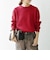 〈手洗い可能〉コットン カシミヤ スウェットライク ニット 26AW◆