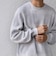〈手洗い可能〉コットン カシミヤ スウェットライク ニット 26AW◆