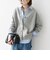 《一部予約》〈手洗い可能〉AQUA カシミヤ ミックス スキッパー カーディガン