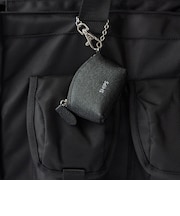 【WEB限定】SHIPS:【SAFFIANO LEATHER】ミニ ポーチ バッグ チャーム