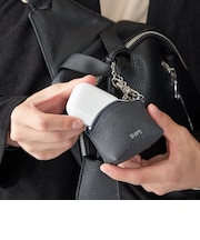 【WEB限定】SHIPS:【SAFFIANO LEATHER】ミニ ポーチ バッグ チャーム