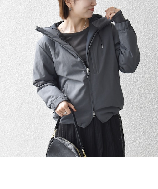【WEB限定】〈手洗い可能/撥水〉ウールライク ユーティリティー 中綿 マウンテンパーカー◇