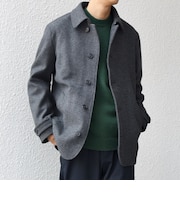 PURE WOOL MELTON シングル Pコート 26AW◆