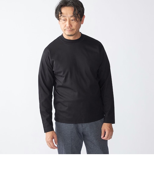 SHIPS: ハイゲージ クルーネック ロングスリーブ Tシャツ