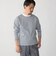 SHIPS: ハイゲージ クルーネック ロングスリーブ Tシャツ