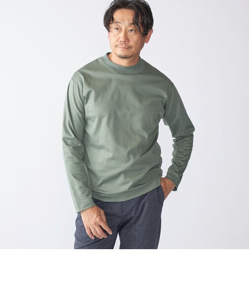 SHIPS: ハイゲージ クルーネック ロングスリーブ Tシャツ