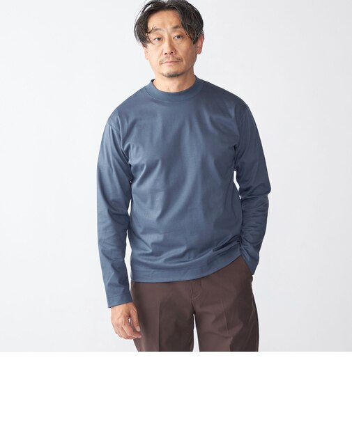 SHIPS: ハイゲージ クルーネック ロングスリーブ Tシャツ