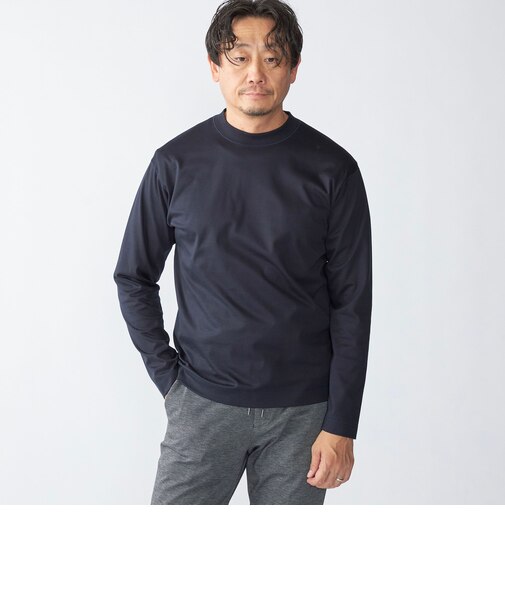 SHIPS: ハイゲージ クルーネック ロングスリーブ Tシャツ